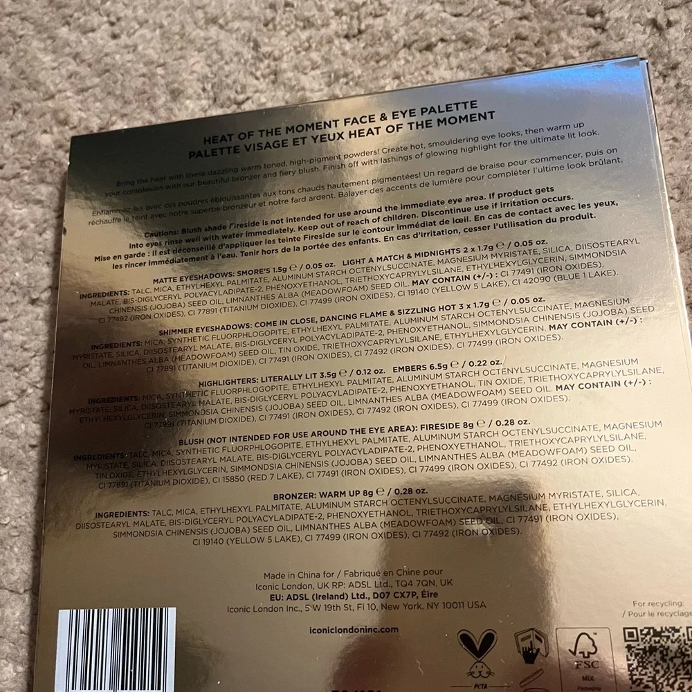 Face and Eye Palette Iconic London New In Box - Picture 3 of 5